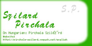 szilard pirchala business card